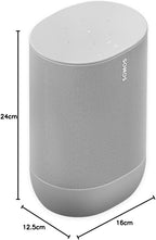 Sonos Move Smart Speaker (Wasserfester WLAN und Bluetooth Lautsprecher mit Alexa Sprachsteuerung, Google Assistant und AirPlay 2 – Kabellose Outdoor Musikbox mit Akku für Musikstreaming) schwarz