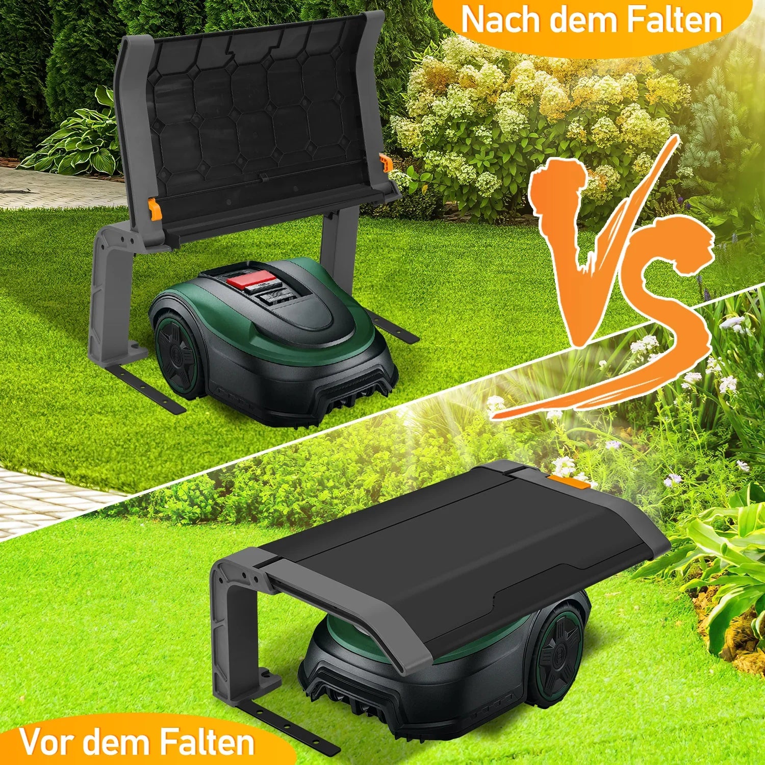 Sonnewelt Rasenmher Garage Klappbar