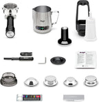 Sage - The Barista Express - Kaffeemaschine mit manuellem Milchaufschäumer & integriertem Mahlwerk - 16 Mahlgradeinstellungen, automatisches Mahlen, individueller Milchschaum - Schwarzer Trüffel