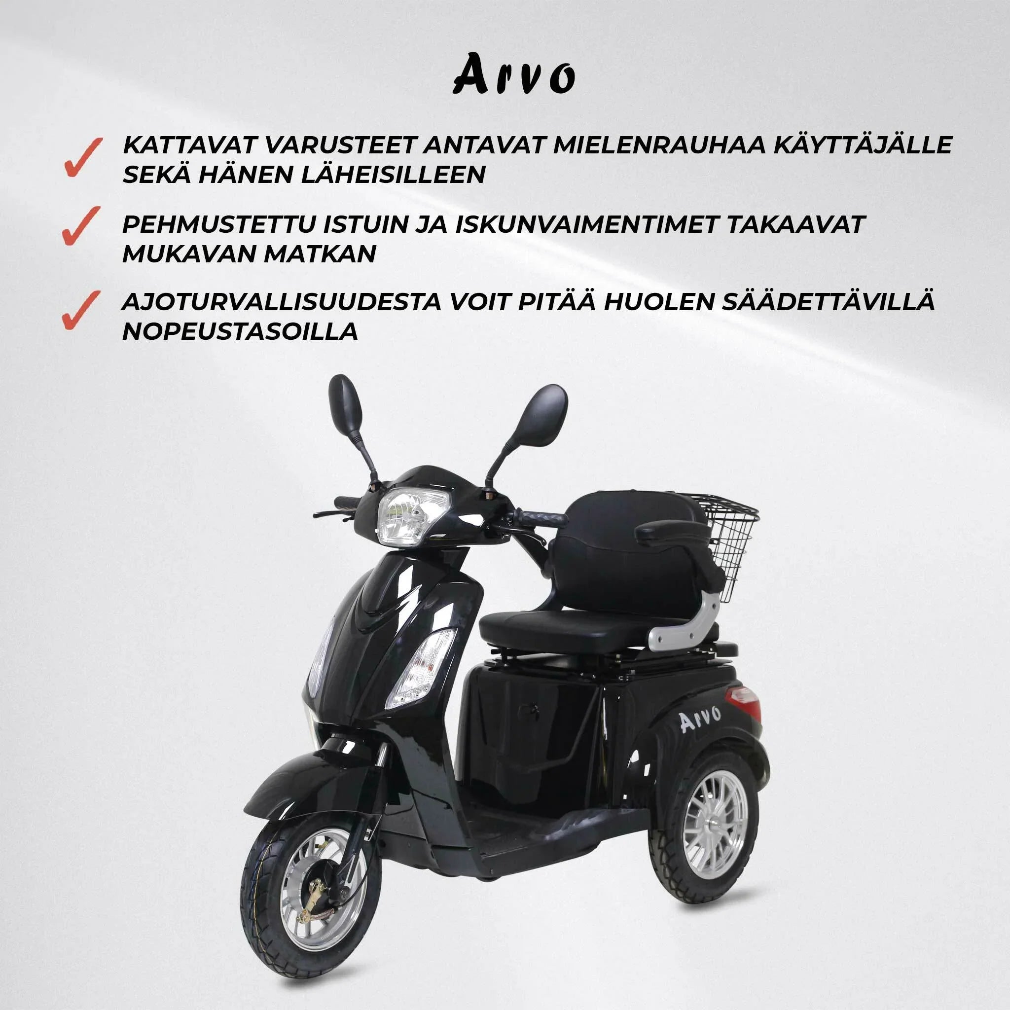 Arvo Seniorenmobil P300 Schwarz