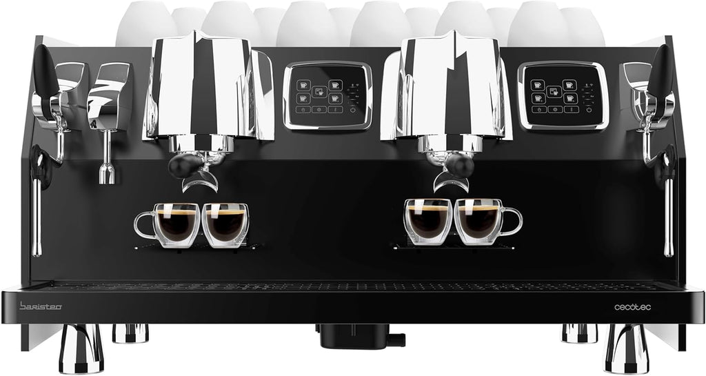 Cecotec Espresso-Kaffeemaschine Barista Baristeo Intima, professionelle Barista-Espressomaschine, Vorbrüh-System, 15 Bar Pumpe, einfaches Befüllen, 1,7L Wassertank und Tassenwärmer