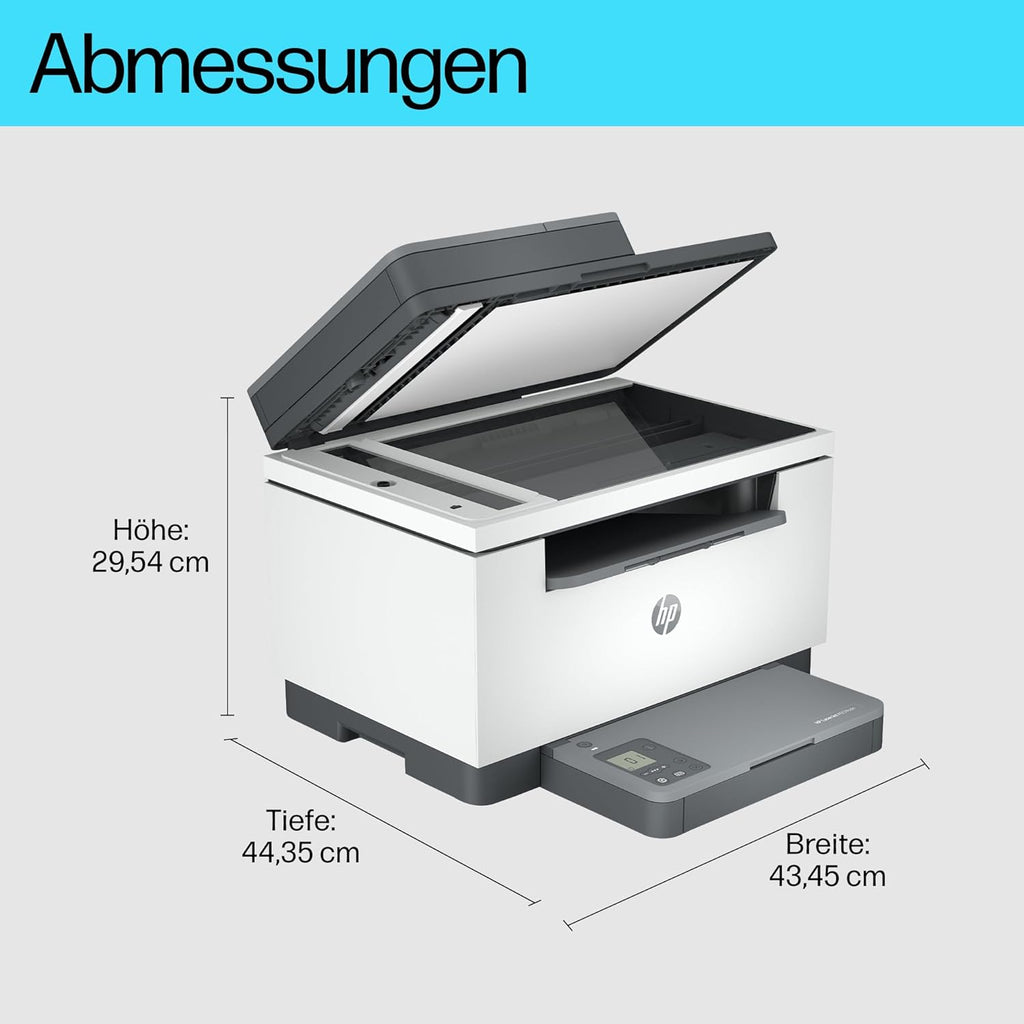 HP LaserJet MFP M235sdw Multifunktions-Laserdrucker Schwarzweiß, Drucken, Kopieren, Scannen, Automat.beidseitiger Druck, Dual-Band Wi-Fi, USB, LAN, HP Smart App, Intelligente Benutzeroberfläche