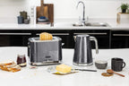 Russell Hobbs GeoSteel Frühstückset Toaster, Wasserkocher und Kaffeemaschine