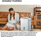 Comfee Luftentfeuchter, 30L/24h, Raumgröße ca. 180m³(80m²), Intelligenter Entfeuchtermodus, 24H Timer, Wassertank 3L, MDDP-30DEN7