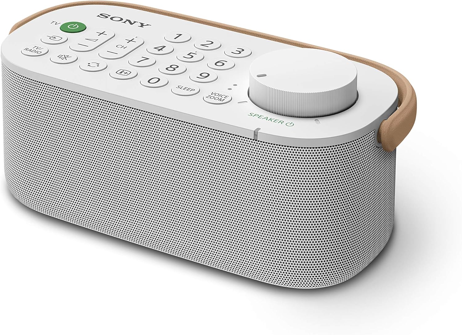 Sony Kabelloser Tragbarer TV-Lautsprecher für Hörgeschädigte und Senioren - Weiß (SRSLSR200.CE7), Einheitsgröße