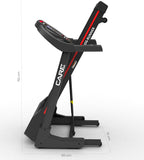 '- Tapis de Course Connecté Jog Runner - Tapis de Marche Électrique Inclinable et Pliable - Jusqu'à 18km/h - 18 Niveaux d'Inclinaison - 25 Programmes