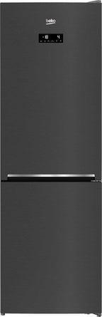 Beko RCNE366E70ZXBRN bPRO700 freistehende Kühl-/Gefrierkombination, großer Kühlschrank, 323 l Gesamtrauminhalt, HarvestFresh, NoFrost, leise, SmoothFit, 0°C-Zone, Dark Inox