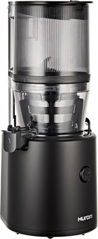 HUROM | Entsafter Gemüse und Obst | Slow Juicer | H320N | Elektrische Kaltpresse | Ruhiger Motor | Leicht zu Reinigen | mit groem Behlter und Siebfilter 2L | 200 Watt | BPA Frei | Schwarz