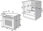Autarkes Herdset: 60cm Einbaubackofen EB8017ED | 59cm Induktionskochfeld IH85901FZ | Katalyse | Pizzafunktion | Grill | Umluft | Heißluft | Automatik-Timer | SET8017IH592FZ