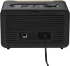 JBL Authentics 200 Smart Home Lautsprecher – 70er Jahre Retro-Design Bluetooth Box – Mit Quadrex Grill, Google Assistant, Alexa, AirPlay und JBL One App – Schwarz