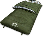 normani 4-in-1-Funktion Extrem Outdoor Schlafsack 'Antarctica' aus Nylon Rip-Stop mit 500 + 250 g/m² Hollow Fiber Füllung 220 x 90 cm