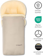 Hofbrucker Lammfell-Fußsack Putzi Kinderwagen, Buggy/Winterfußsack wind- & wasserabweisend/Warmer Fußsack Oberteil abnehmbar/echtes Lammfell/Made in Germany