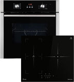 Autarkes Herdset: 60cm Einbaubackofen BO8805SS + 59cm Kochfeld CH5901RL | Grill | Heißluft | Automatik-Timer | 2-fach Wärmeschutzverglasung | Kindersicherung | Knebelbedienung | SET8805CH59RL