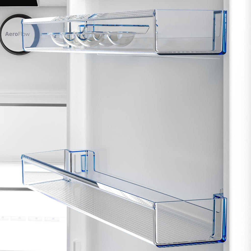 Beko RCNE366E70ZXBRN bPRO700 freistehende Kühl-/Gefrierkombination, großer Kühlschrank, 323 l Gesamtrauminhalt, HarvestFresh, NoFrost, leise, SmoothFit, 0°C-Zone, Dark Inox