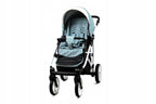 BabyLux® Bambimo Kinderwagen Set 3 in 1 - White Lux - incl. Babywanne, Buggy Sportsitz, Auto-Babyschale - Autositz - Kinderwagenset - Kombikinderwagen mit Wickeltasche, Regenschutz usw.
