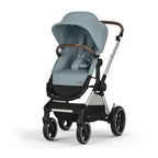 CYBEX Gold Kinderwagen EOS Lux 2-in-1, Reisesystem, Ab Geburt bis 22 kg (ca. 4 Jahre), Moon Black