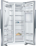 SIEMENS KF96NVPEA iQ300 Multi-Door-Kühlschrank, 183 x 91 cm, 405 L Kühlen & 200 L Gefrieren, hyperFresh längere Frische, noFrost nie wieder abtauen, superCooling schnellere Kühlung