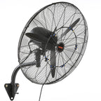 VEVOR Nebelventilator, 61,6 cm oszillierender, wasserdichter Ventilator, 3 Geschwindigkeiten, 7000 CFM, gewerblicher oder privater Ventilator zur Kühlung von Lagerhäusern, Gewächshäusern, Werkstätten