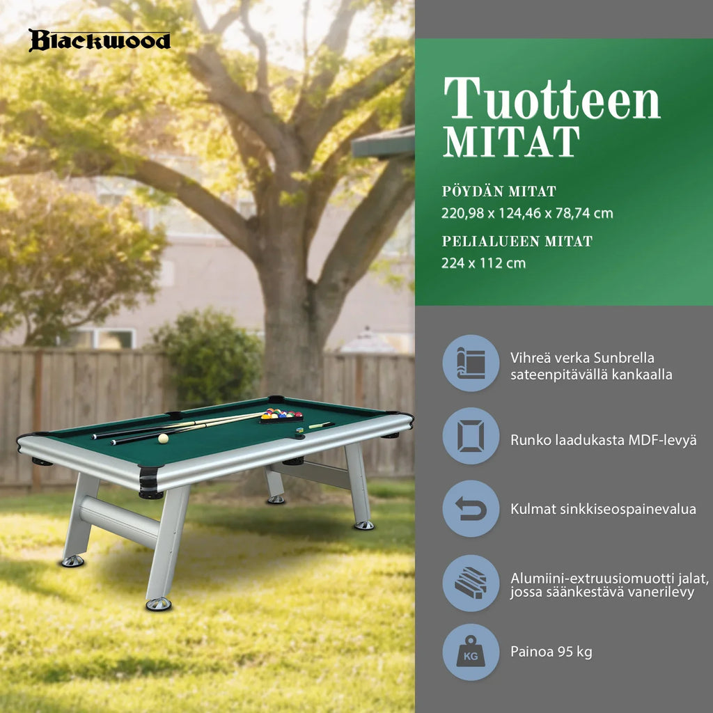 Blackwood Billardtisch, Outdoor 8’