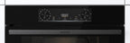 Gorenje 738971 Einbaubackofen-Set OptiBake Black Steam Pyro Set / 77L / Heißluft/Pyrolyse/ExtraSteam/GentleClose/AirFry/Pizzamode 300°C/PerfectGrill/Induktions-Kochfeld mit BridgeZone/schwarz