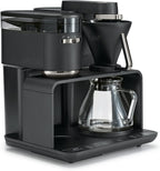 Melitta EPOS Kaffeemaschine mit Mahlwerk, schwarz-silber