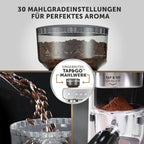 Breville Barista Max Siebträgermaschine | Espressomaschine/Kaffeemaschine mit integriertem Mahlwerk und Milchaufschäumer| 2,8-l-Wasserbehälter | Italienische Pumpe mit 15 Bar | Edelstahl [VCF126X]