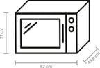 Bauknecht MW 49 SL Freistehender Mikrowellen Backofen/ Mikrowelle 800 Watt/ Quarz-Grill 900 Watt/ Heißluft 1700 Watt/ Dampfgarfunktion inkl. Dampfgarbehälter