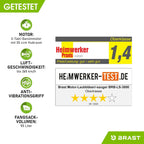 BRAST® Laubsauger Laubbläser Benzin 1,0kW(1,36PS) | 55L Fangsack | inkl. 2 Blasrohre, Schultergurt & Anti-Vibrationsgriff | 4in1 Funktion | Blasgeschwindigkeit 73 m/s