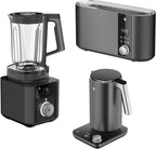 WMF Master Toaster Langschlitz motorisiert, Toaster 2 Scheiben, XXL-Toast, automatische Brotzentrierung, Check-Up Funktion, 980 W Toaster, Touch Bedienfeld, LED-Lichtleiste, Toster edelstahl matt