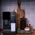 Cecotec Kompakte Superautomatische Kaffeemaschine mit Wifi Cremmaet Compactccino Connected Black Rose. 1350W, 19 Bar, TFT-Bildschirm und APP, Mahlwerk, Milchtank 400 ml und 1 Liter Wasser