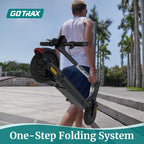 Adult Electric Scooter, 8.5 Inch Pneumatic Tires, Max Range 14/18 Miles, Max Speed 15.5/18 MPH, Powered by 300 Watt Motor, with Cruise Control Adult Folding Electric Scooter