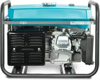 Groupe électrogène à essence 3000 puissance max 3000 W, prises Schuko 2x16A (230 V), EURO-V, régulateur de tension automatique (AVR),moteur électrique enroulement 100% cuivre,generateur de courant