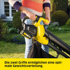 Kärcher 18 V Akku-Laubbläser und -sauger BLV 18-200 Battery Set, inkl. 18 V/2,5 Ah Akku und Schnellladegerät, mit Mulchfunktion, Luftgeschwindigkeit: 200 km/h, Fangsackvolumen: 45 l, Gewicht: 3,5 kg