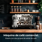 Cecotec Espresso-Kaffeemaschine Barista Baristeo Intima, professionelle Barista-Espressomaschine, Vorbrüh-System, 15 Bar Pumpe, einfaches Befüllen, 1,7L Wassertank und Tassenwärmer
