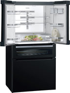 SIEMENS KF96NVPEA iQ300 Multi-Door-Kühlschrank, 183 x 91 cm, 405 L Kühlen & 200 L Gefrieren, hyperFresh längere Frische, noFrost nie wieder abtauen, superCooling schnellere Kühlung