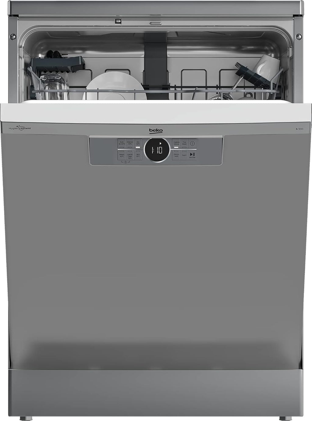 Beko BDFN26420W b300 freistehender Geschirrspüler, unterbaufhig, Platz für 14 Magedecke, Pro  Inverter Motor, TrayWash, HygieneIntense, 6 Programme, WaterSafe+, Wei