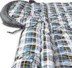 normani 4-in-1-Funktion Extrem Outdoor Schlafsack 'Antarctica' aus Nylon Rip-Stop mit 500 + 250 g/m² Hollow Fiber Füllung 220 x 90 cm