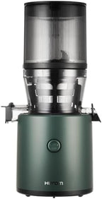 HUROM | Entsafter Gemüse und Obst | Slow Juicer | H320N | Elektrische Kaltpresse | Ruhiger Motor | Leicht zu Reinigen | mit groem Behlter und Siebfilter 2L | 200 Watt | BPA Frei | Schwarz