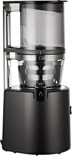 HUROM | Entsafter Gemüse und Obst | Slow Juicer | H320N | Elektrische Kaltpresse | Ruhiger Motor | Leicht zu Reinigen | mit groem Behlter und Siebfilter 2L | 200 Watt | BPA Frei | Schwarz