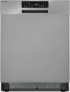 Sharp Unterbau-Geschirrspüler | Spülmaschine 60 cm | 14 Maßgedecke | 8 Programme | AquaStop | Auto-Door | Inverter Motor | AquaGlide + WaterBlade | leise 44 dB | EEK B | QW-NA25GU44BS-DE