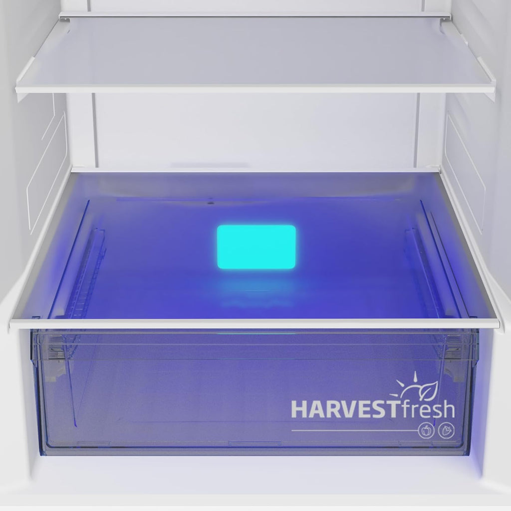 Beko RCNE366E70ZXBRN bPRO700 freistehende Kühl-/Gefrierkombination, großer Kühlschrank, 323 l Gesamtrauminhalt, HarvestFresh, NoFrost, leise, SmoothFit, 0°C-Zone, Dark Inox