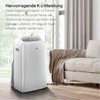 Comfee Mobiles Klimagert Easy Cool 2.0, 7000 BTU 2,0kW, Kühlen&Ventilieren&Entfeuchten, Raumgre bis 68m(25㎡), APP-Steuerung/Alexa/Google Home/IFTTT, Mobile Klimaanlage mit Abluftschlauch
