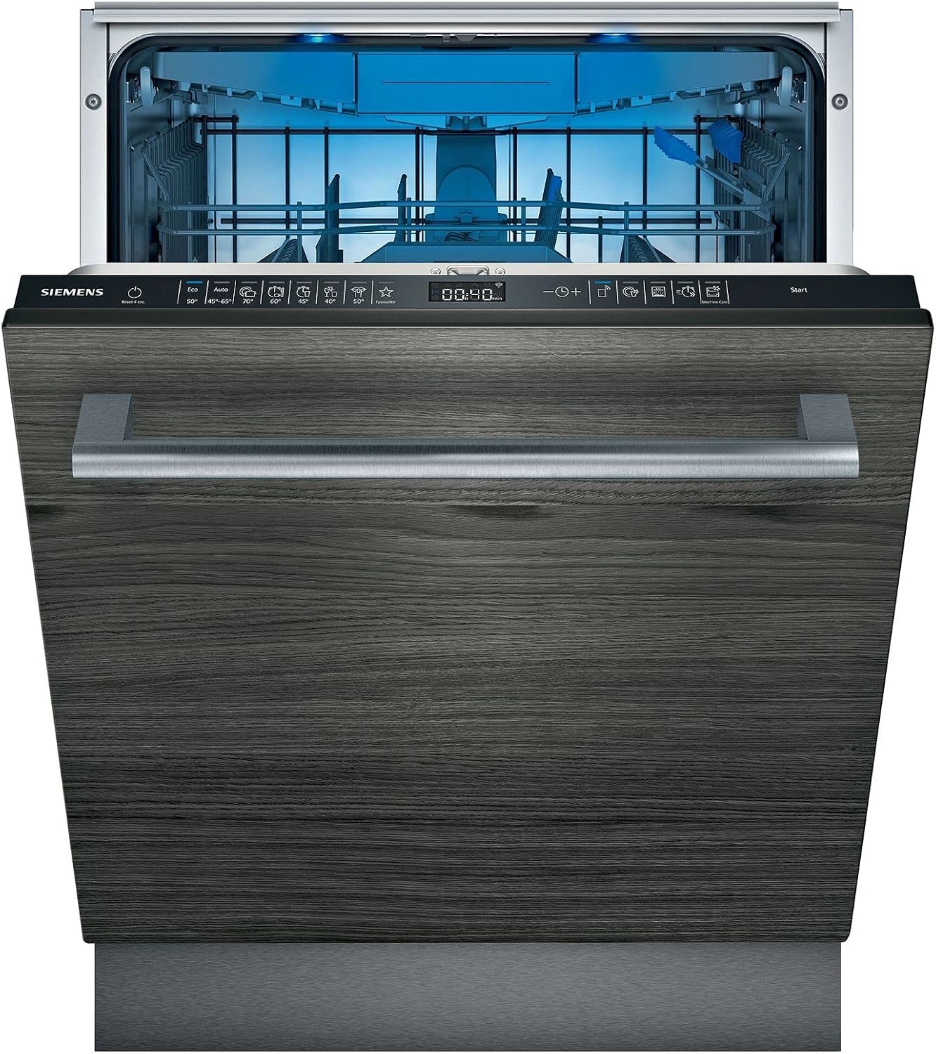 Siemens SN63EX14VE, iQ300 Smarter Geschirrspüler, Vollintegrierte Spülmaschine mit Besteckschublade, 60 cm, Auto Türöffnung dank autoOpen dry, Besonders leise durch iQdrive-Motor, infoLight aquaStop