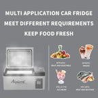 Alpicool C12 12L Cool Box 12 V Mini Fridge Electric Compressor Car Fridge Camping Freezer Box Small Portable for Car, Truck, Boat, RV with USB Connection