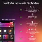 Philips Hue White & Color Ambiance Lily Gartenspot [nur Erweiterung], erfordert Hue Bridge + Base Kit (separat erhältlich), funktioniert mit Alexa, Google Assistant und Apple Homekit