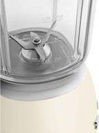 Smeg, BLF03CREU, 1,5 l Standmixer, 4 -Geschwindigkeitsstufen, 4 Automikprogramme, Abnehmbare Doppelklinge, Deckelöffnung transparent mit Dosierkappe, rutschfest, 800W, Creme