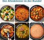 COSORI Reiskocher, Multikocher mit 17 Programme, Rice Cooker 1,8 L, Fuzzy-Logik, Dampfgarer mit Edestahleinsatz, Rezeptbuch, Slow Cooker, Premium Innentopf, Warmhaltefunktion, Timer, Schwarz