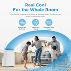 Midea Mobiles Klimagerät Real Cool 35, 12000 BTU, Raumgröße bis 117m³(43㎡), APP-Steuerung/Alexa/Google Home/IFTTT, Mobile, Weiß