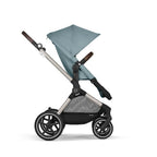 CYBEX Gold Kinderwagen EOS Lux 2-in-1, Reisesystem, Ab Geburt bis 22 kg (ca. 4 Jahre), Moon Black