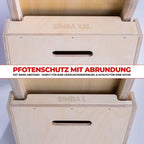 Elmato Katzenlaufrad Simba L & XXL ca. 120 cm / 140 cm in weiß/beige & grau/meliert (beige, 120 cm)